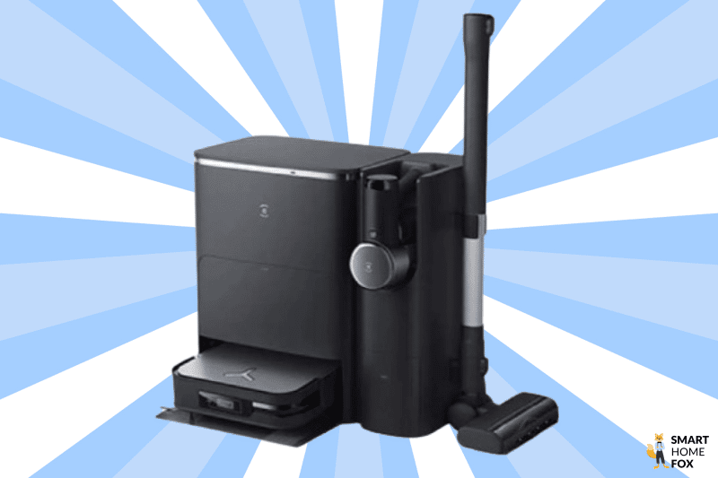 Der ECOVACS DEEBOT X2 COMBO ist vor einem weißen Hintergrund zu sehen.